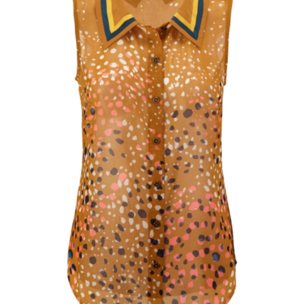 Cabi Cheers Blouse Gold Style No. 3436